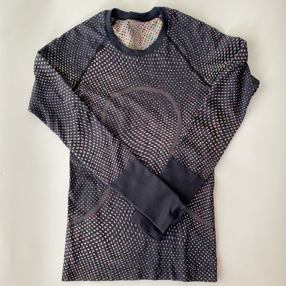 Lululemon Swiftly tech 2.0, in Grid warp black/neon multi!